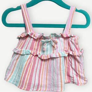 Jessica Simpson Baby Toddler Girls Flowy Bow Detail Tank Top. Shirt. 12 Months.
